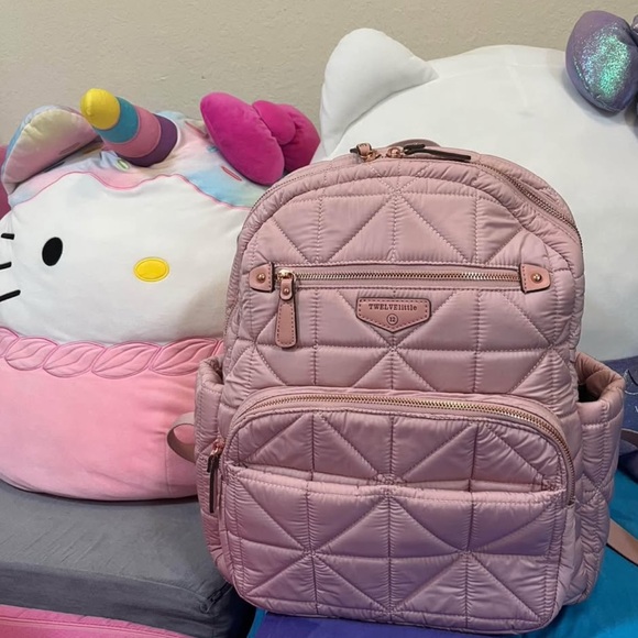 Twelvelittle Companion Backpack in Blush Pink with Rose Gold hardware